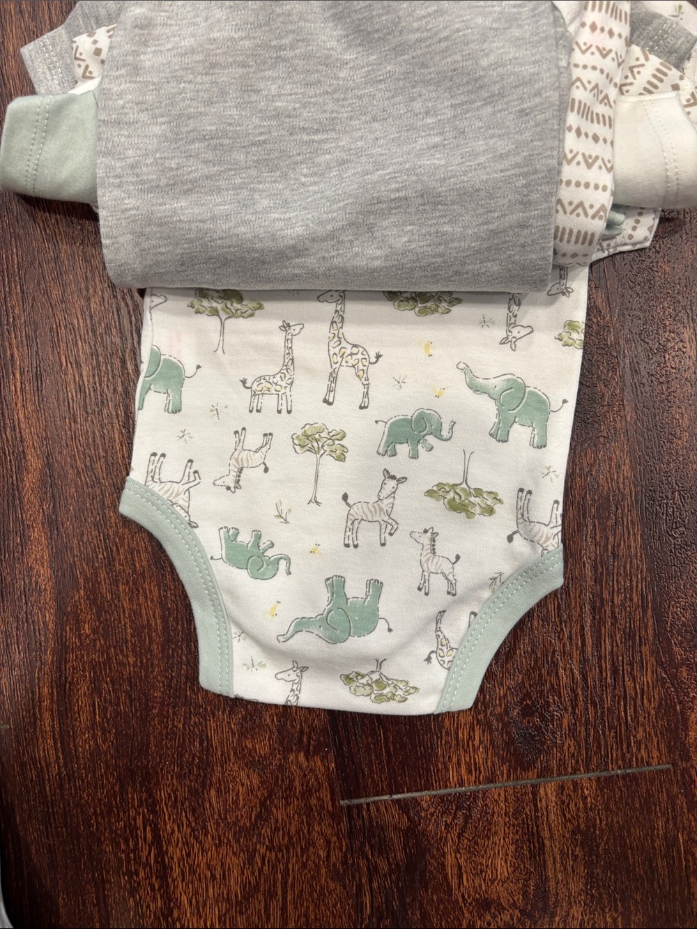 Baby 'I Love My Family' Short-Sleeve One-Piece Bodysuit - White & Gray - Picture 8 of 11